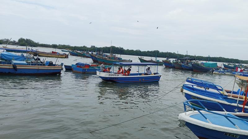 Manglares y botes de Puerto Pizarro, Tumbes